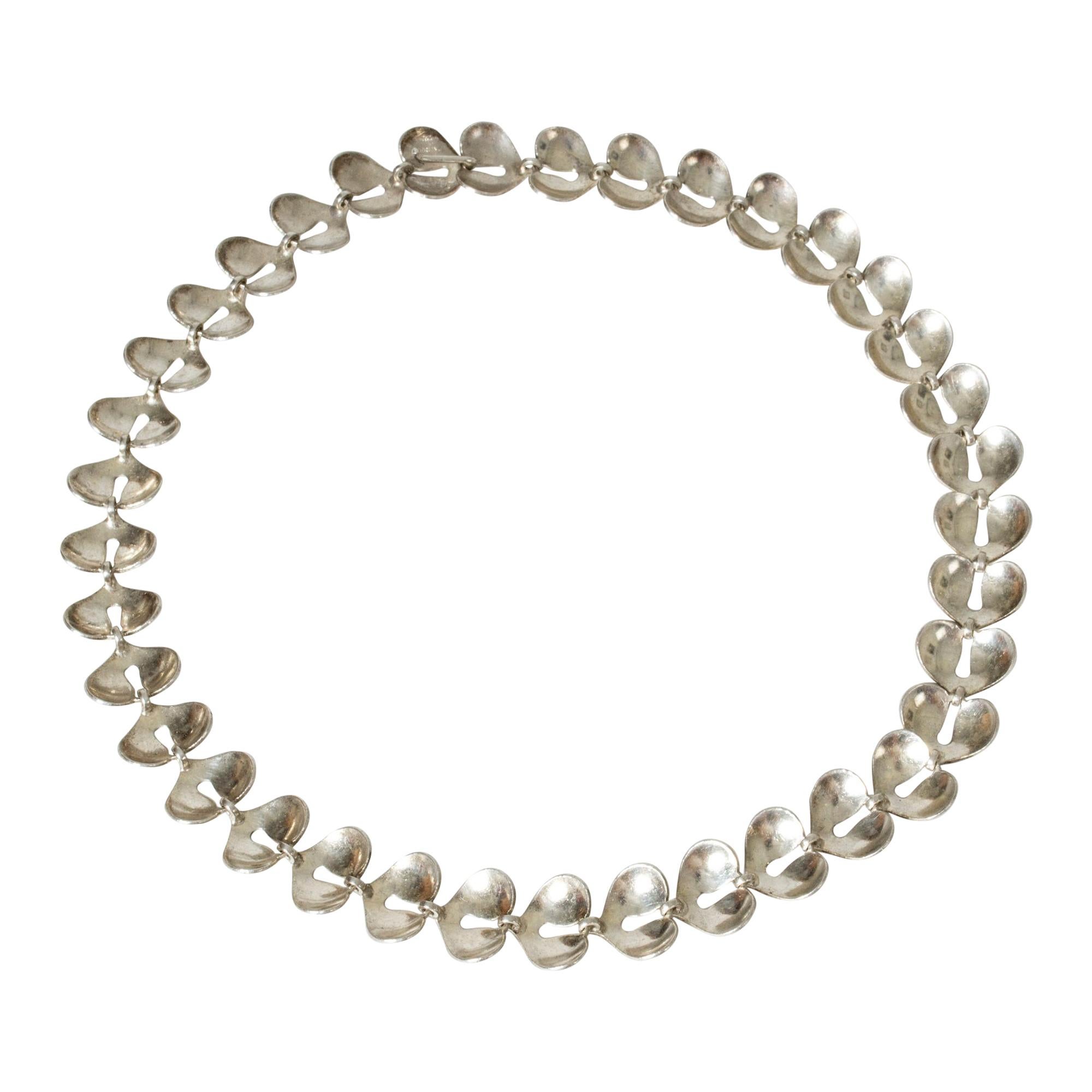 Silver Collier from Stigbert, Sweden, 1970s