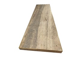 Silver Color Travertine Console Table, Italy, Mid Century