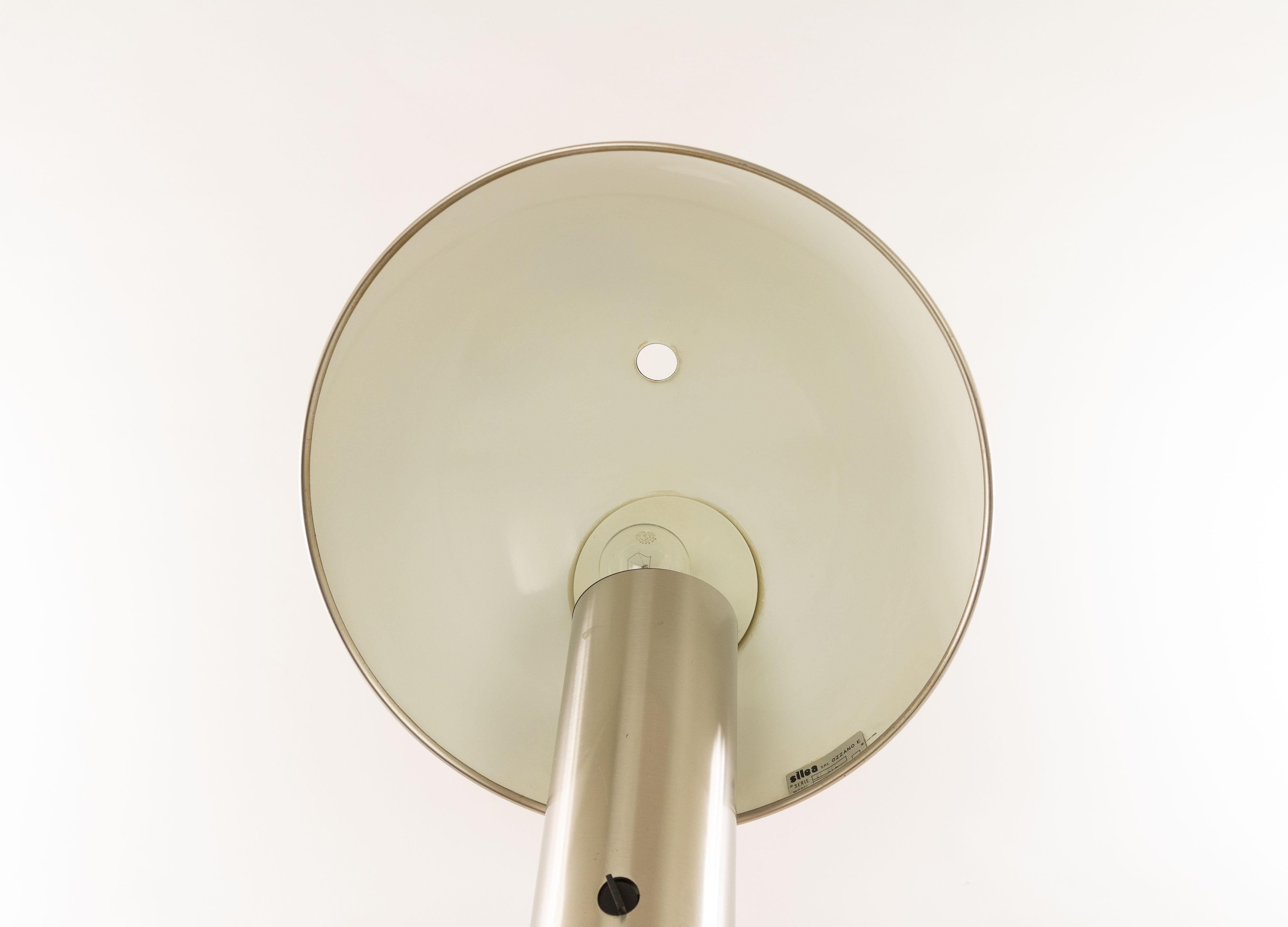 Late 20th Century Silver Colored Vaga Table Lamp by Franco Mirenzi for Valenti, 1970s