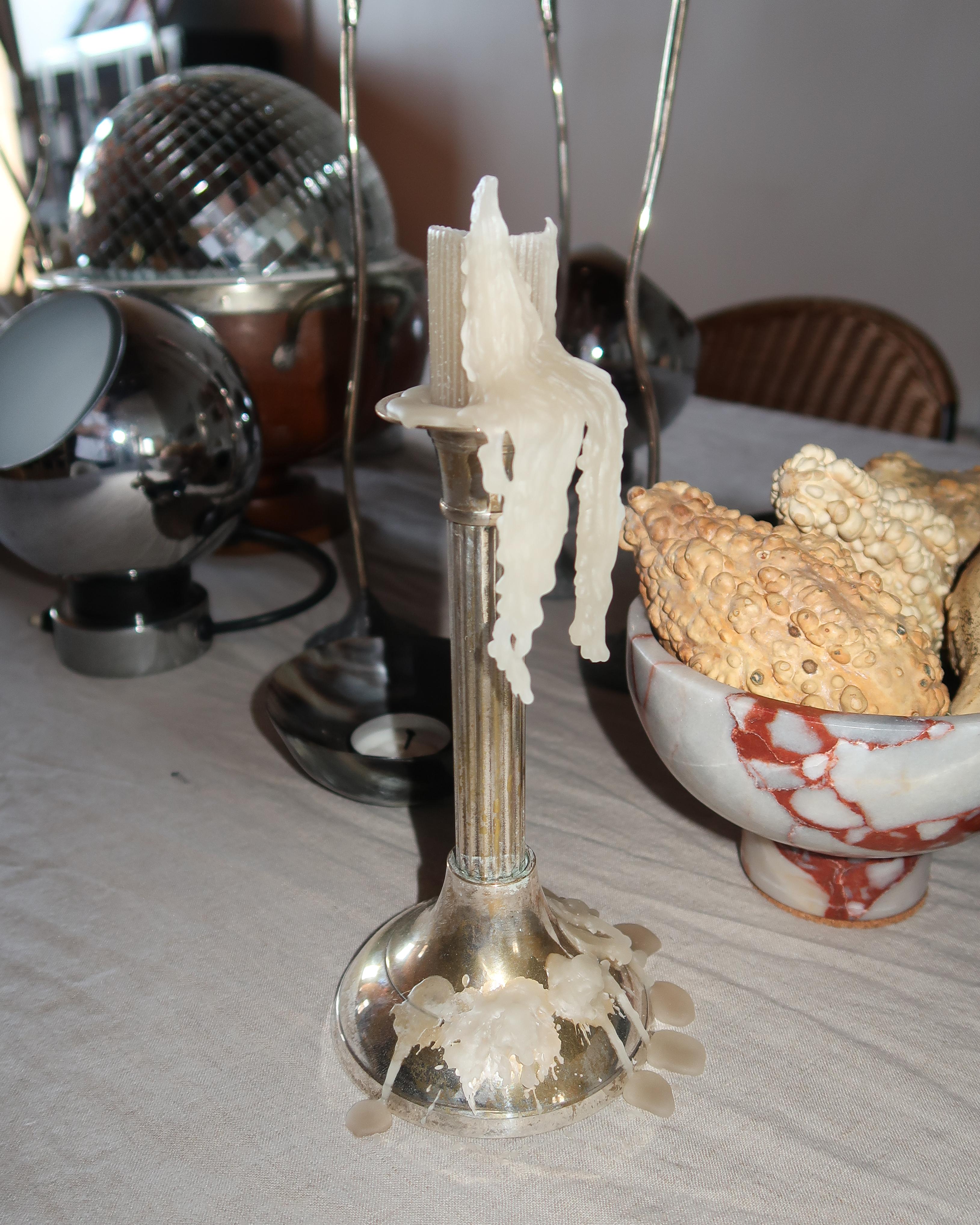 Candelabros de columna Silver en venta 2