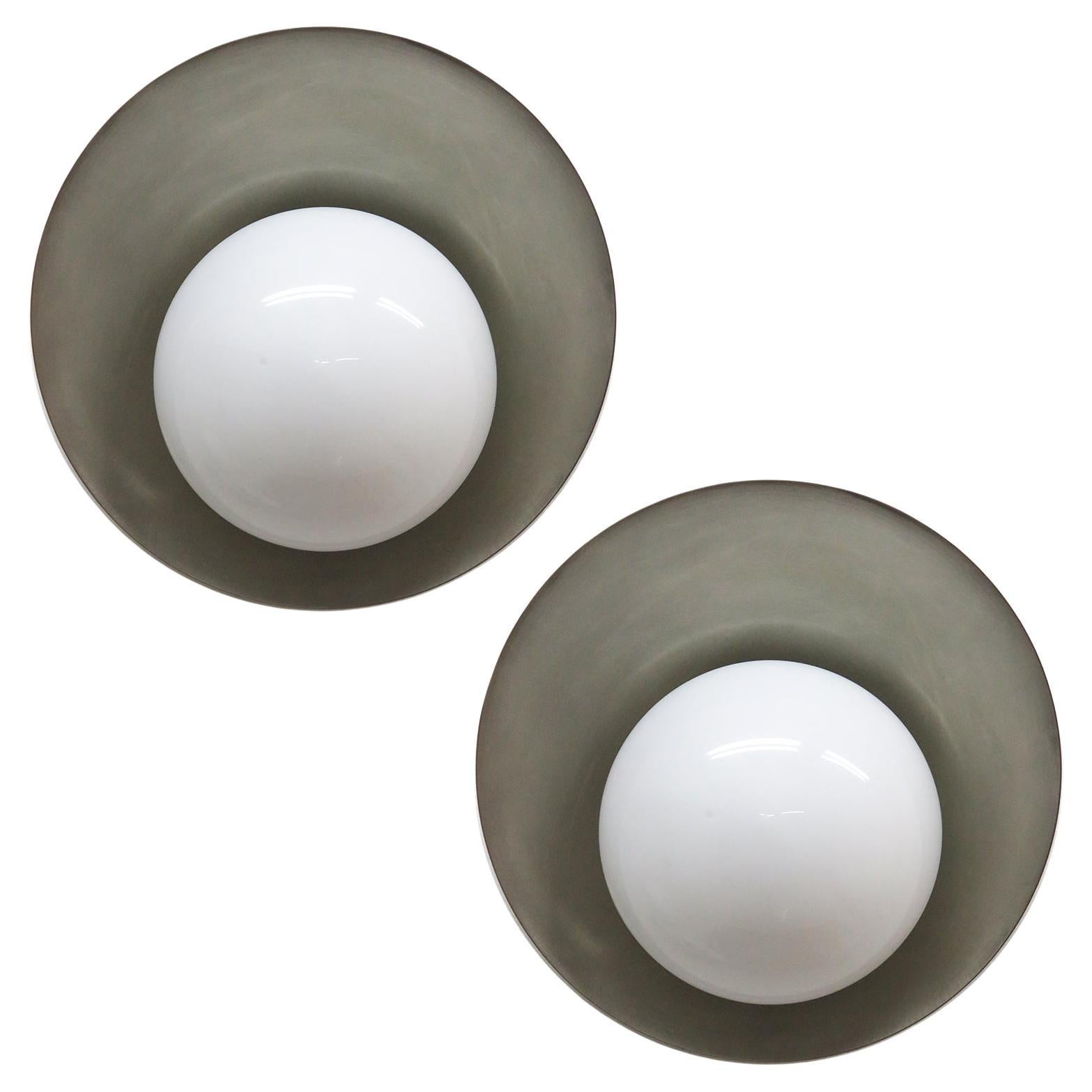 Silver Concha Wall Lights by Gallery L7 For Sale