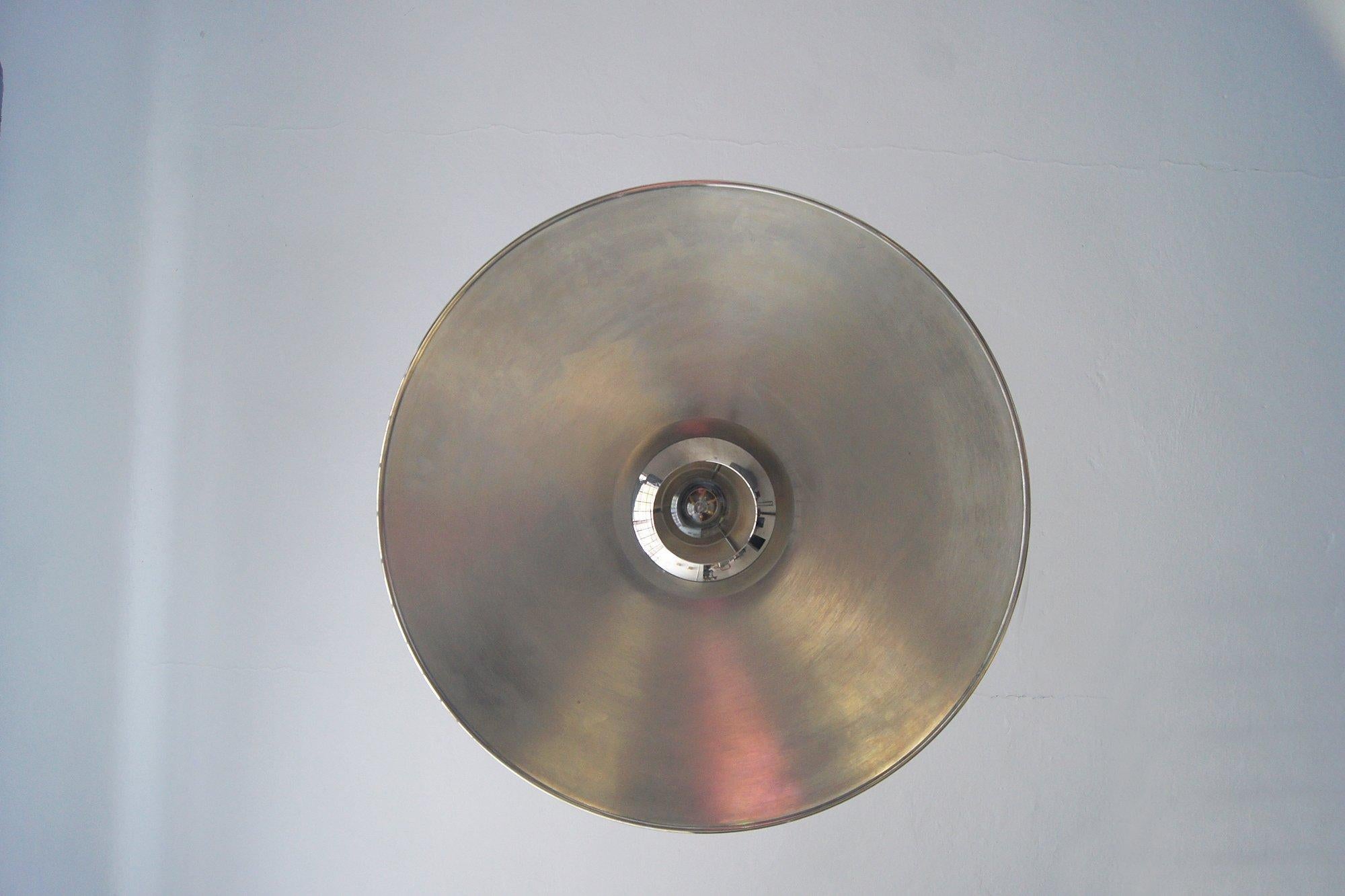 Laiton A Silver Model No. 55 Suspension Lamp by Florian Schulz en vente