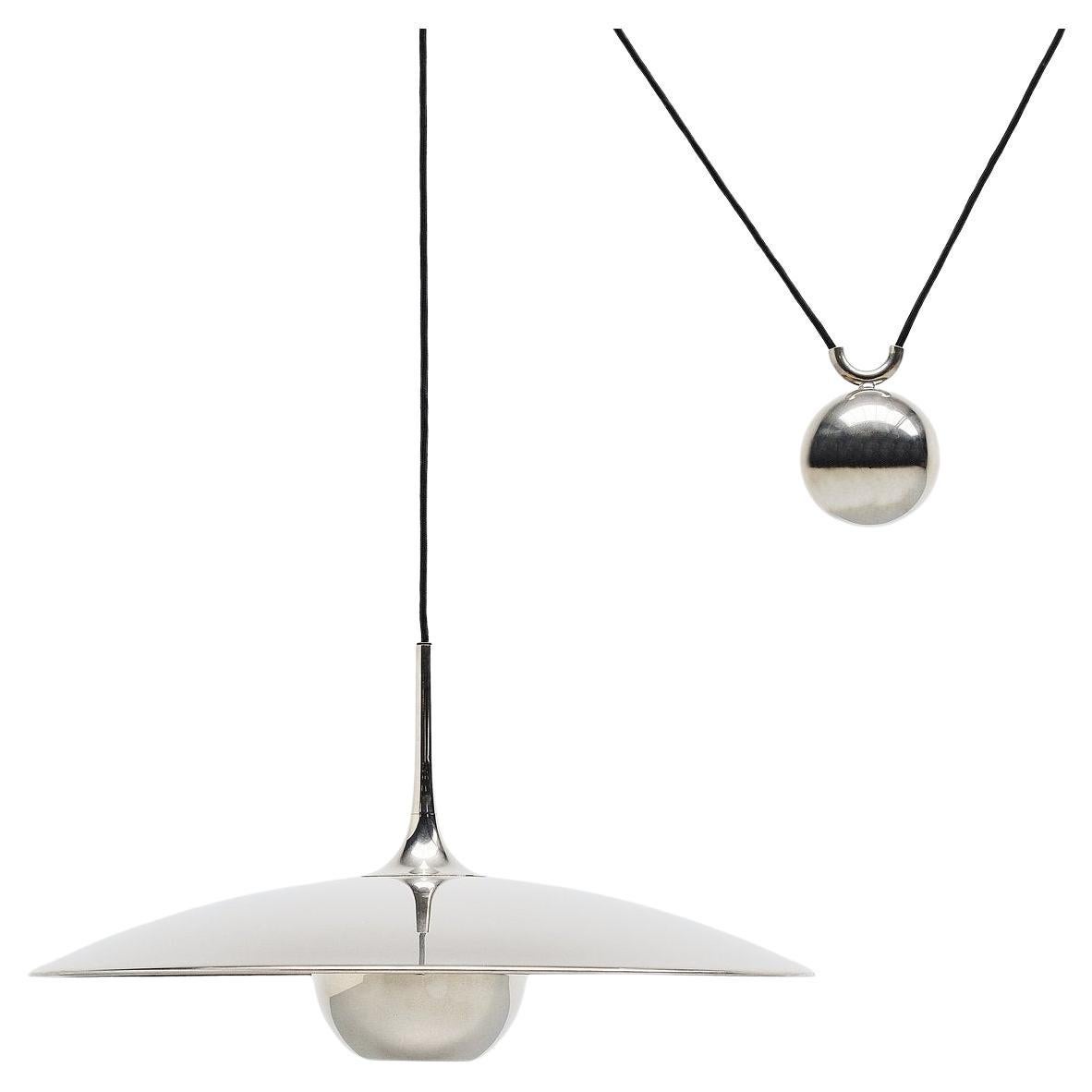 Silver Counterbalance Model Onos 55 Pendant Lamp by Florian Schulz