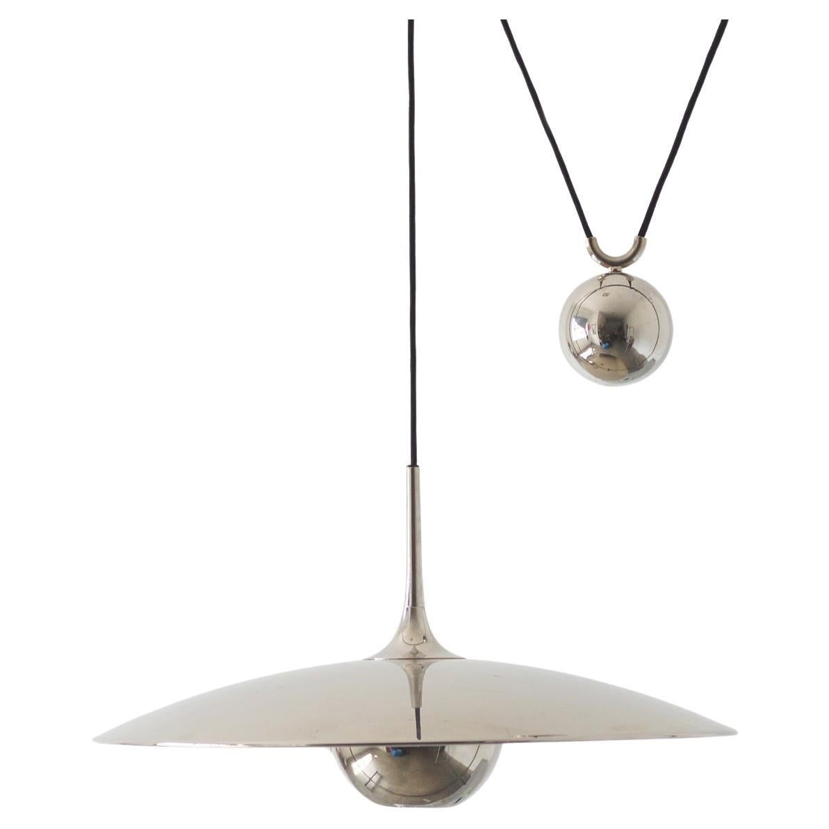 A Silver Model No. 55 Suspension Lamp by Florian Schulz