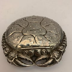Silver Crab Snuff Box