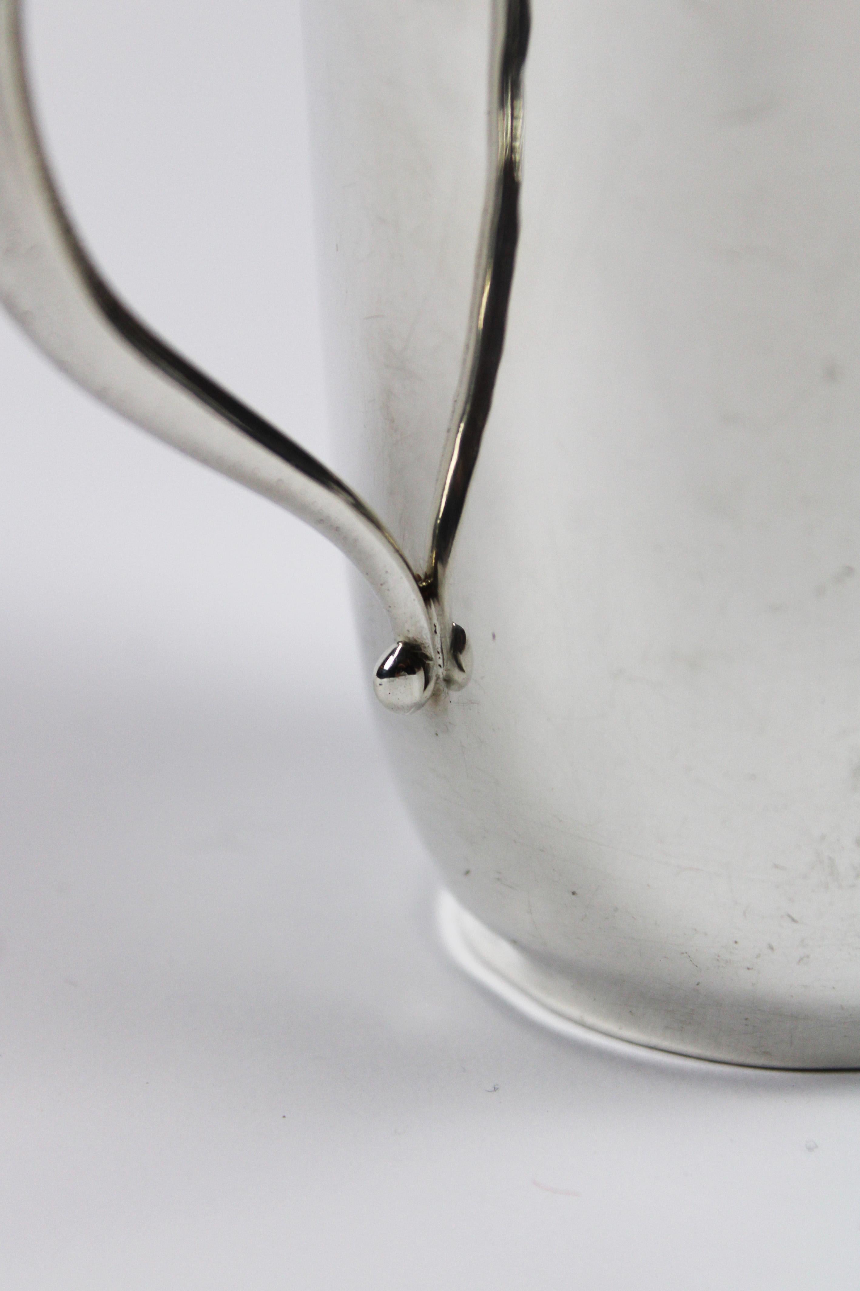 20th Century Silver Cream Jug Georg Jensen Sterling Silver Cup by Harald Nielsen 1938 Denmark For Sale