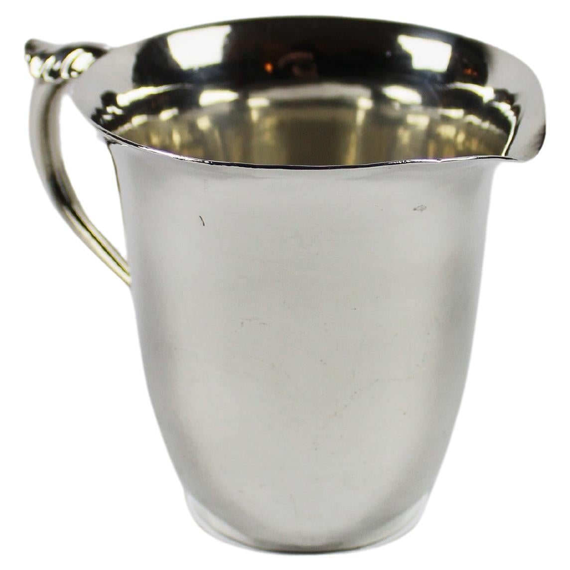 Silver Cream Jug Georg Jensen Sterling Silver Cup by Harald Nielsen 1938 Denmark For Sale