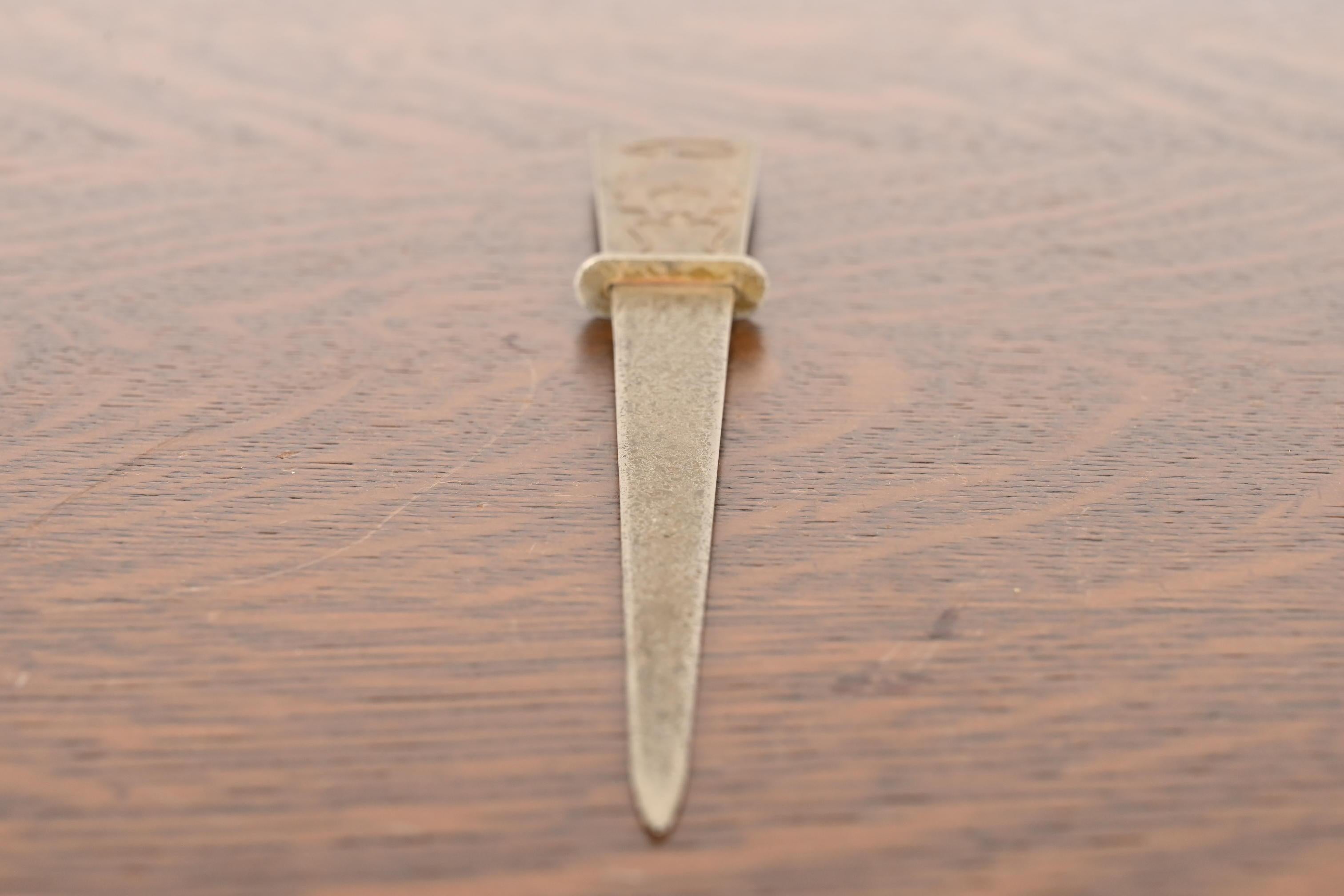 Silver Crest Arts & Crafts Bronze Brieföffner im Angebot 1