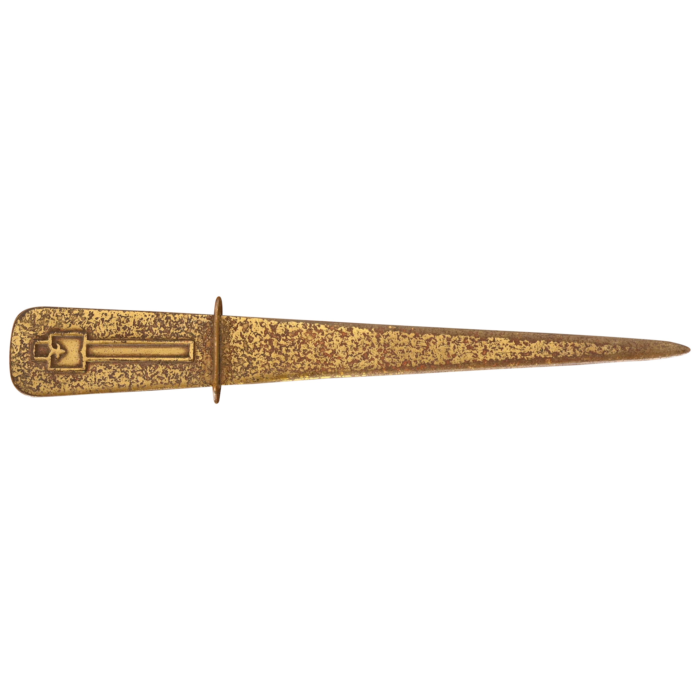 Silver Crest Arts & Crafts Bronze Brieföffner im Angebot