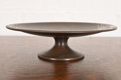 Silver Crest Arts & Crafts Sterling Silber auf Bronze Fuß Centerpiece Schale