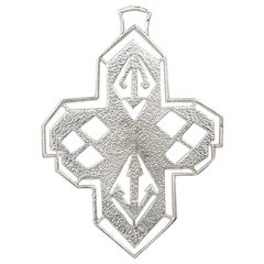 Silver Cross Pendant by Cartier Paris