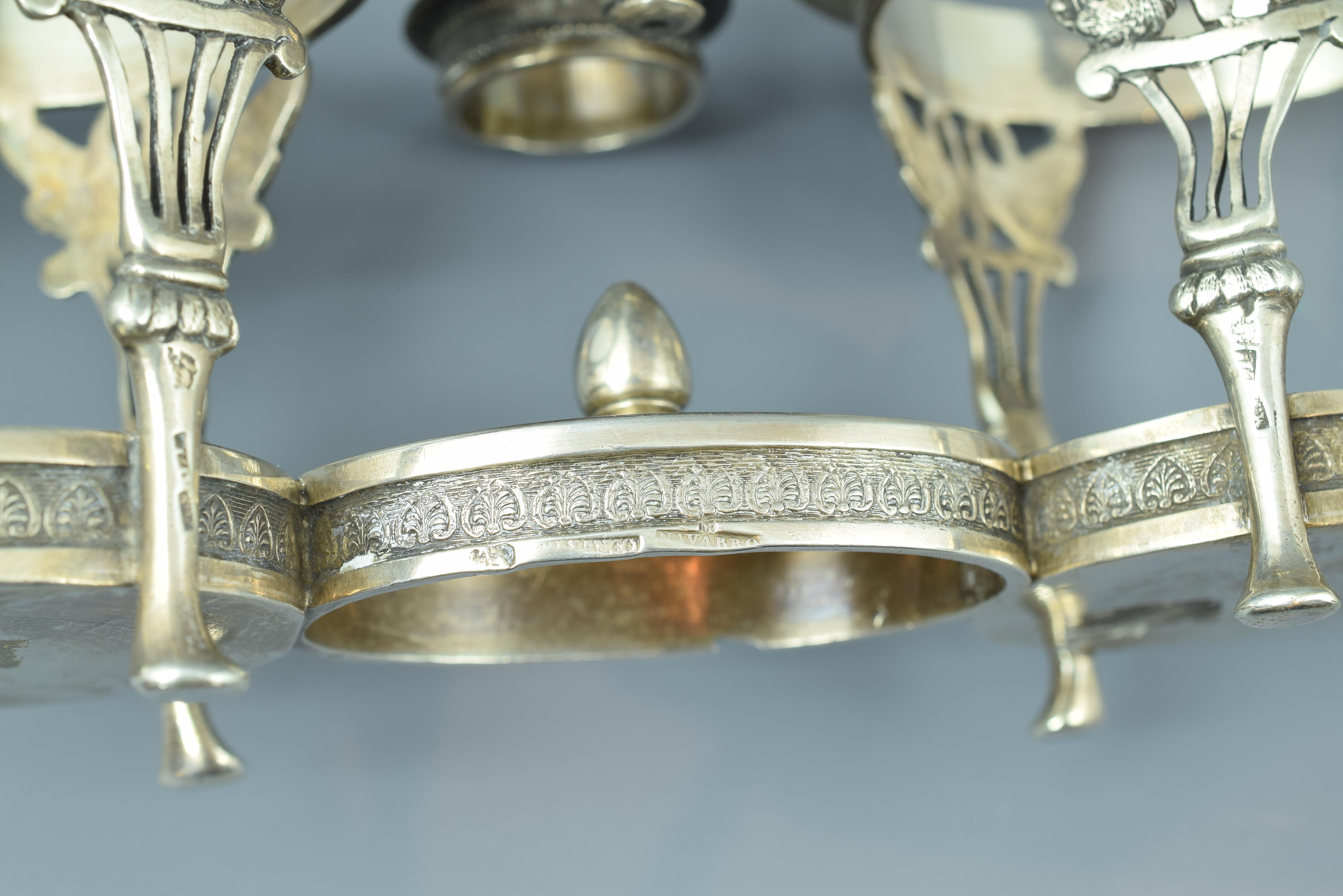 Silver Cruet Stand, Santander, Spain, 19th Century For Sale 7