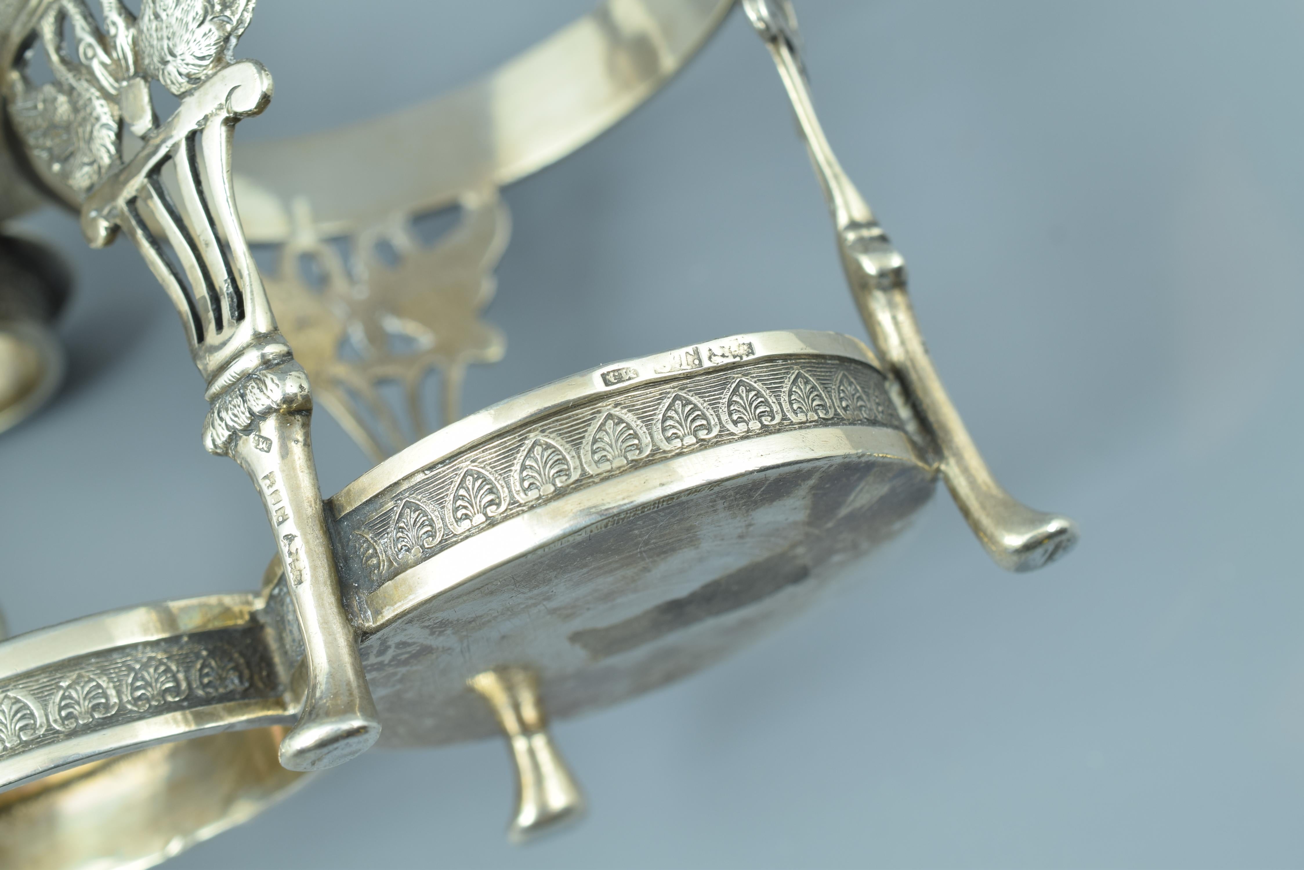 Stand de burette en argent, Santander, Espagne, XIXe siècle en vente 8