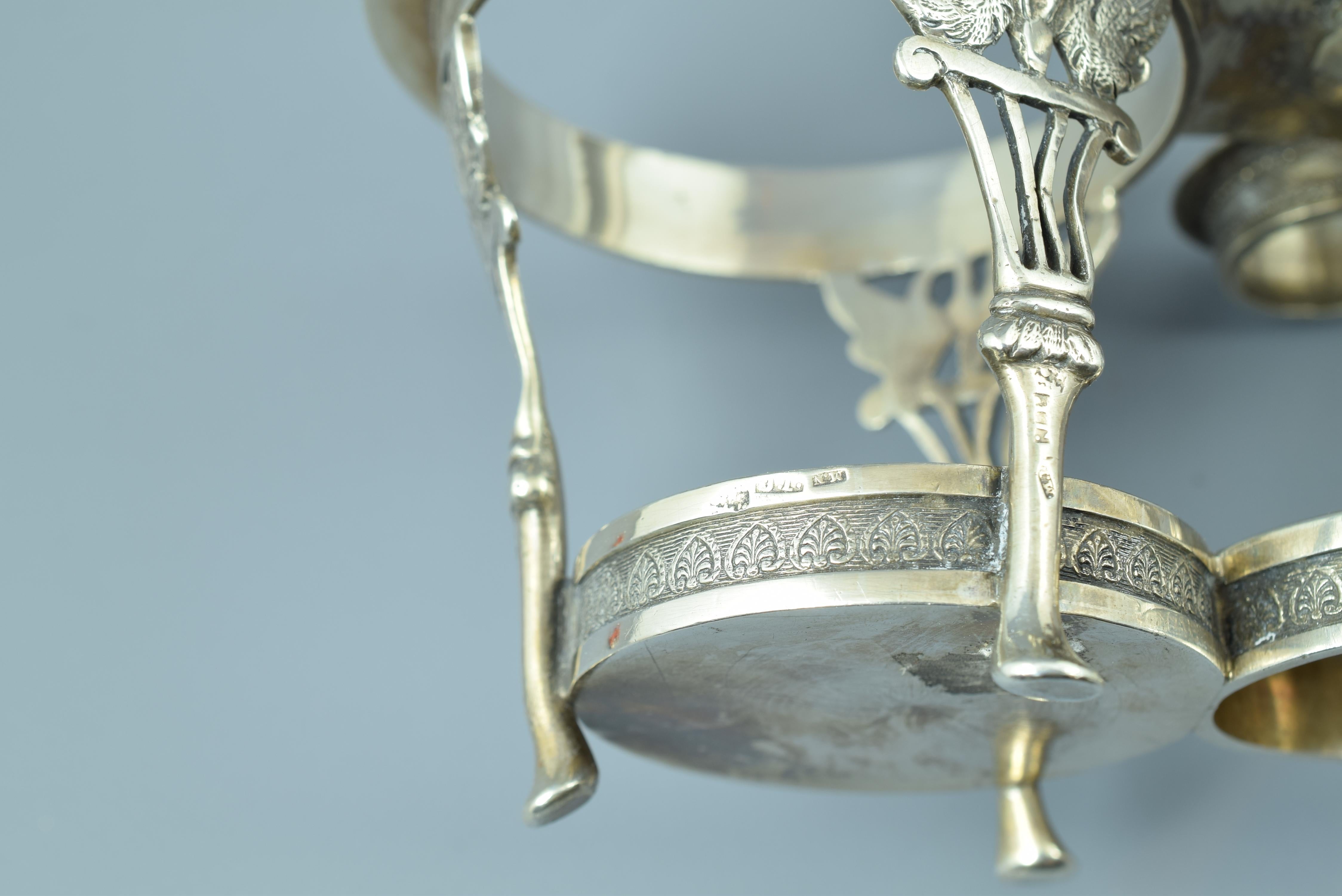 Stand de burette en argent, Santander, Espagne, XIXe siècle en vente 9