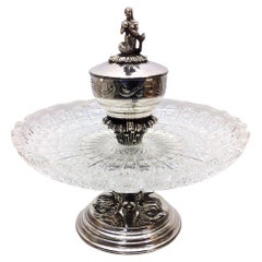 Silver 
Crystal Mermaid Caviar Server “Enchantress of the Sea”