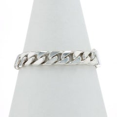 Silver Cuban Chain Men's Bracelet 9" - 950