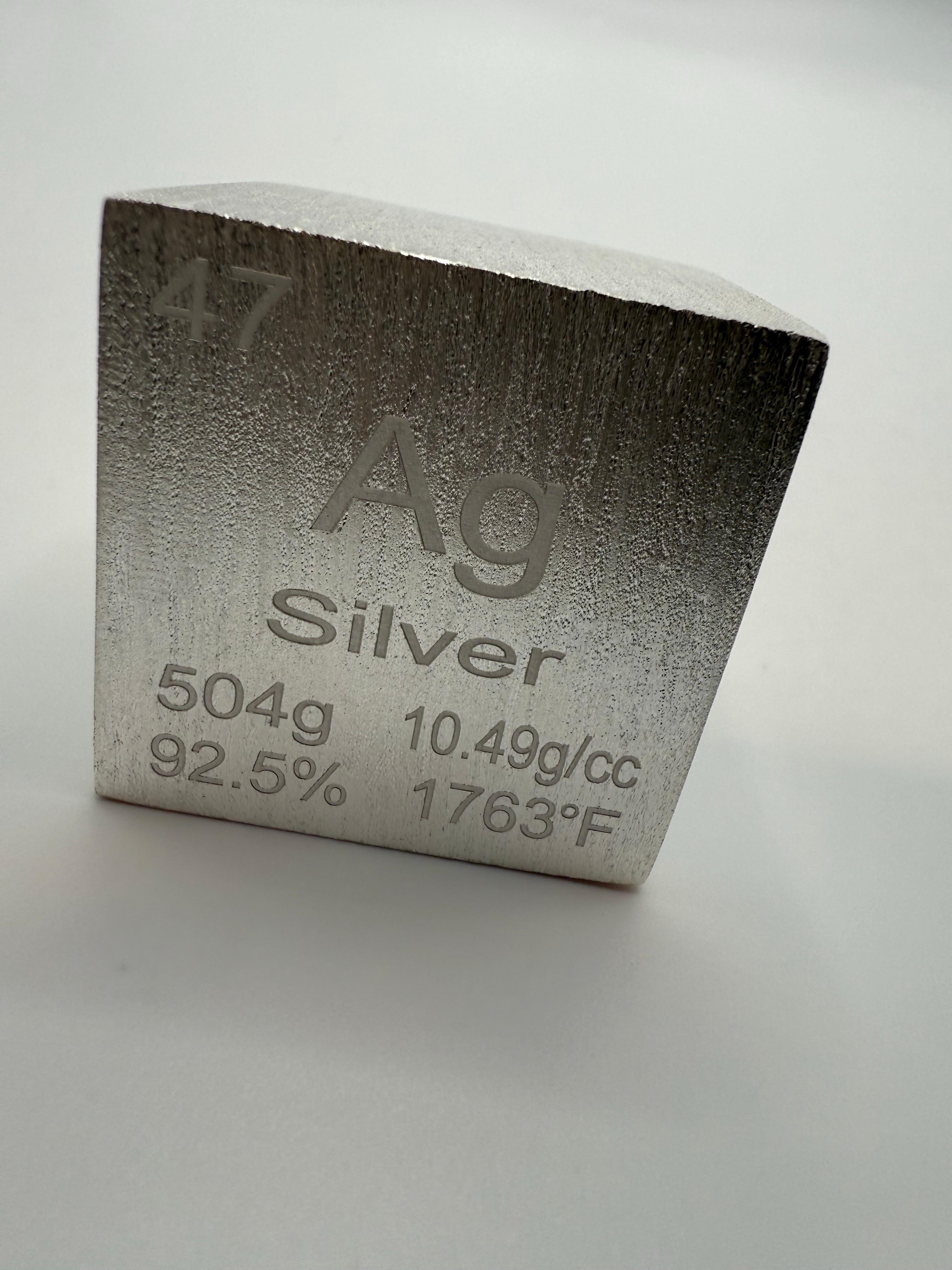 A Silver Cube Periodic Table of Elements 504 grammes souvenir à collectionner Unisexe en vente