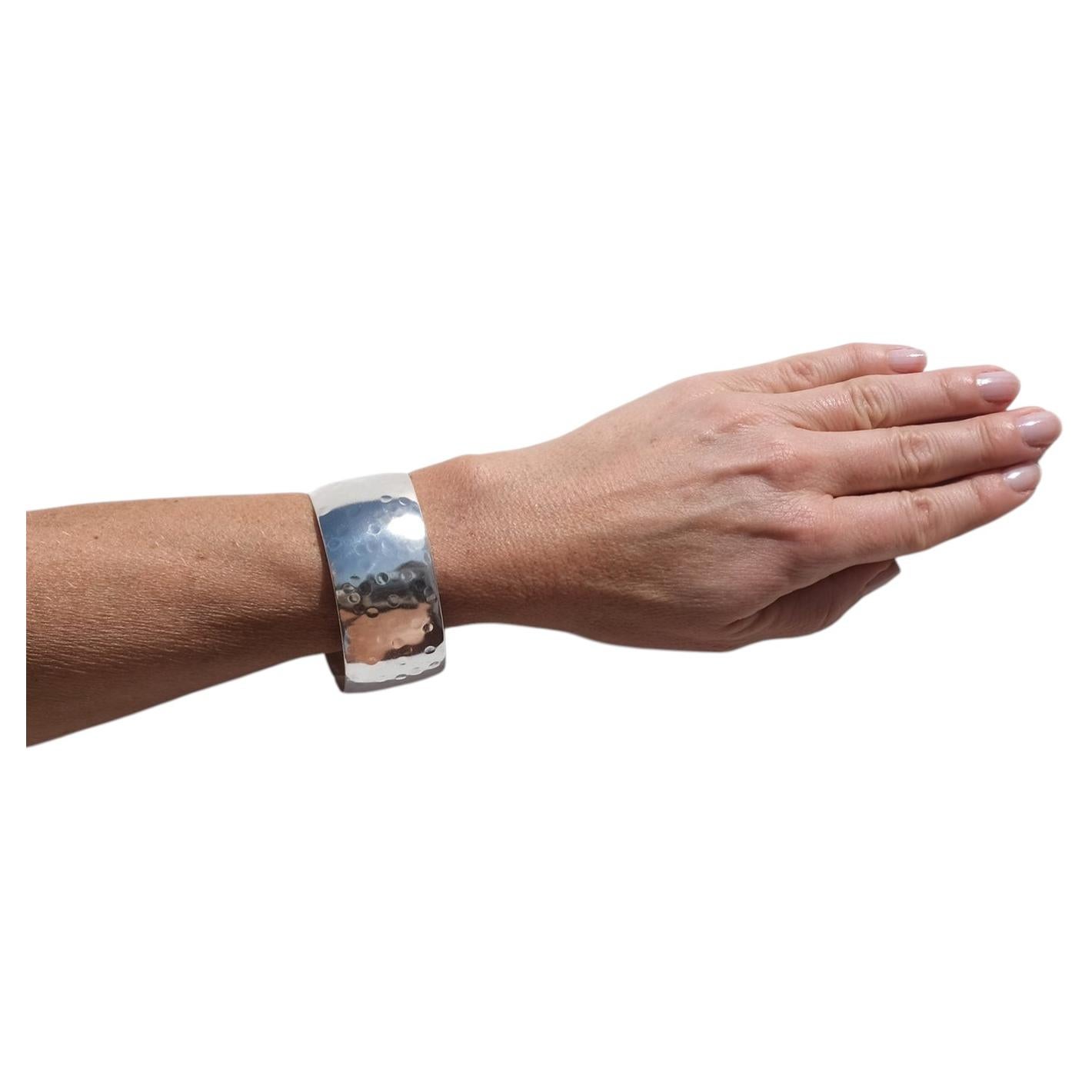 Silver Cuff Bracelet by Swedish master Sven Behrens