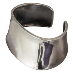 Vintage Scandinavian Midcentury silver cuff, Sweden, 1959