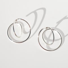 Silver cuff Earrings by Allan Scharff for Georg Jensen