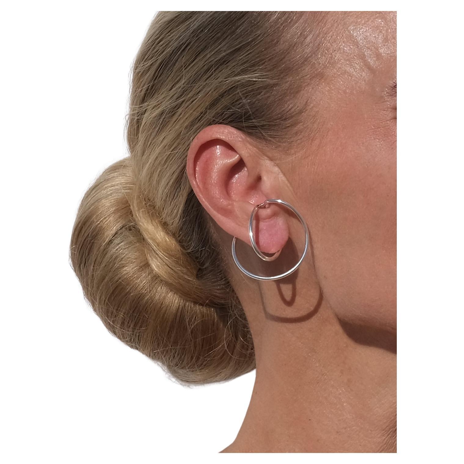 Orecchini a bracciale in argento di Allan Scharff per Georg Jensen in vendita