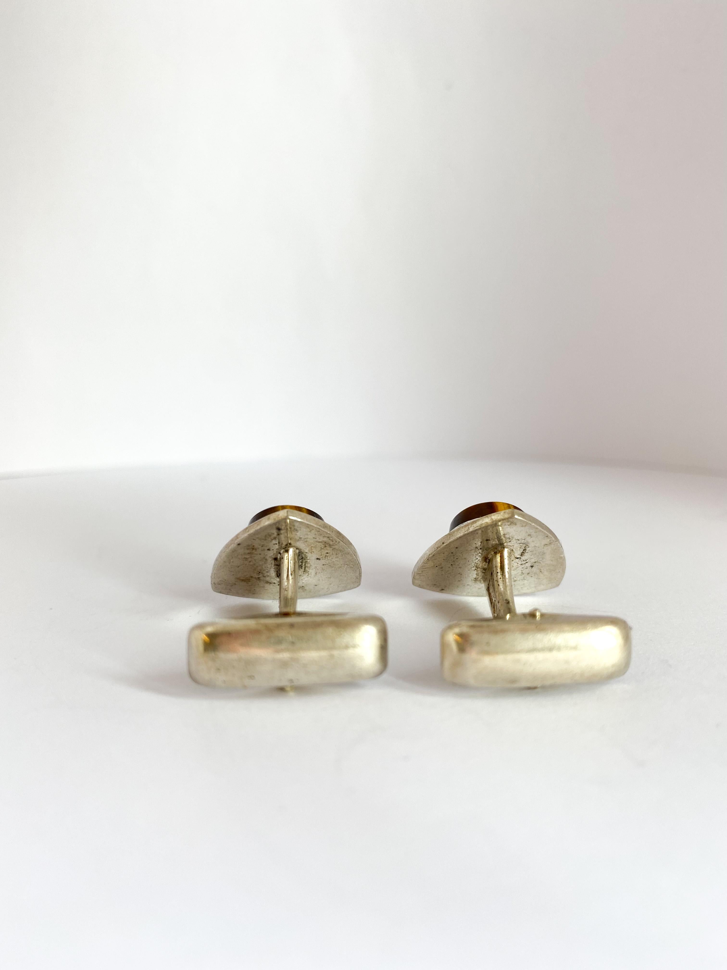 tiger eye cufflinks