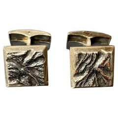 Vintage Silver Cufflinks Finland 1973 Keravan Kultaseppä