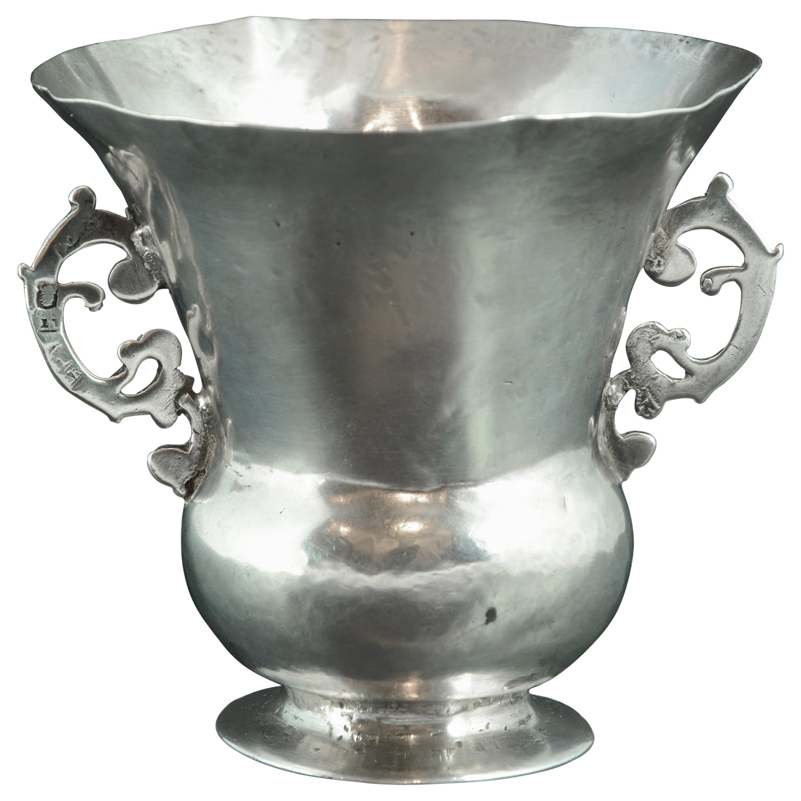 Silver Cup 'Bernegal' with Hallmarks, 17th-18th Century