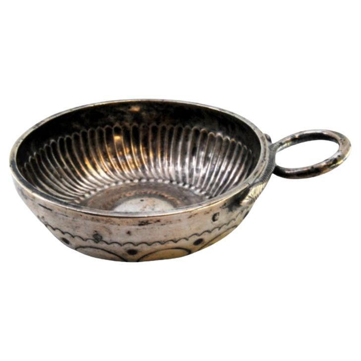 Silver cup for wine tasting