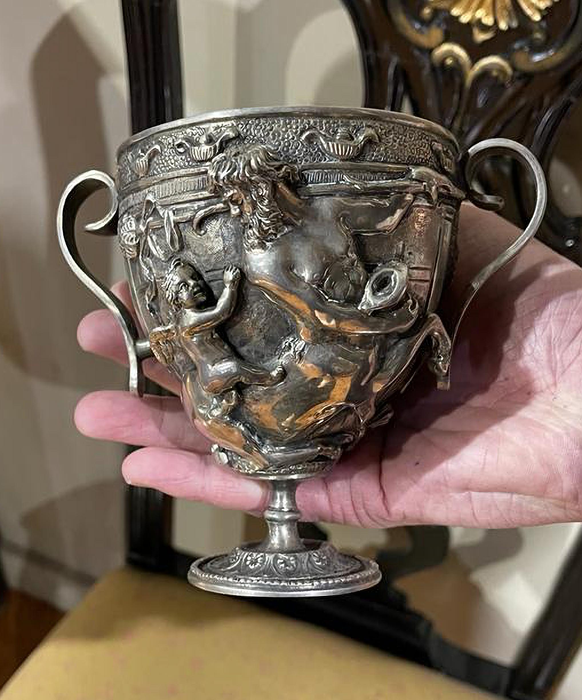Italian SILVER CUP Naples- Italy early 20th Century For Sale