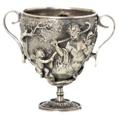 Antique SILVER CUP Naples- Italy early 20th Century