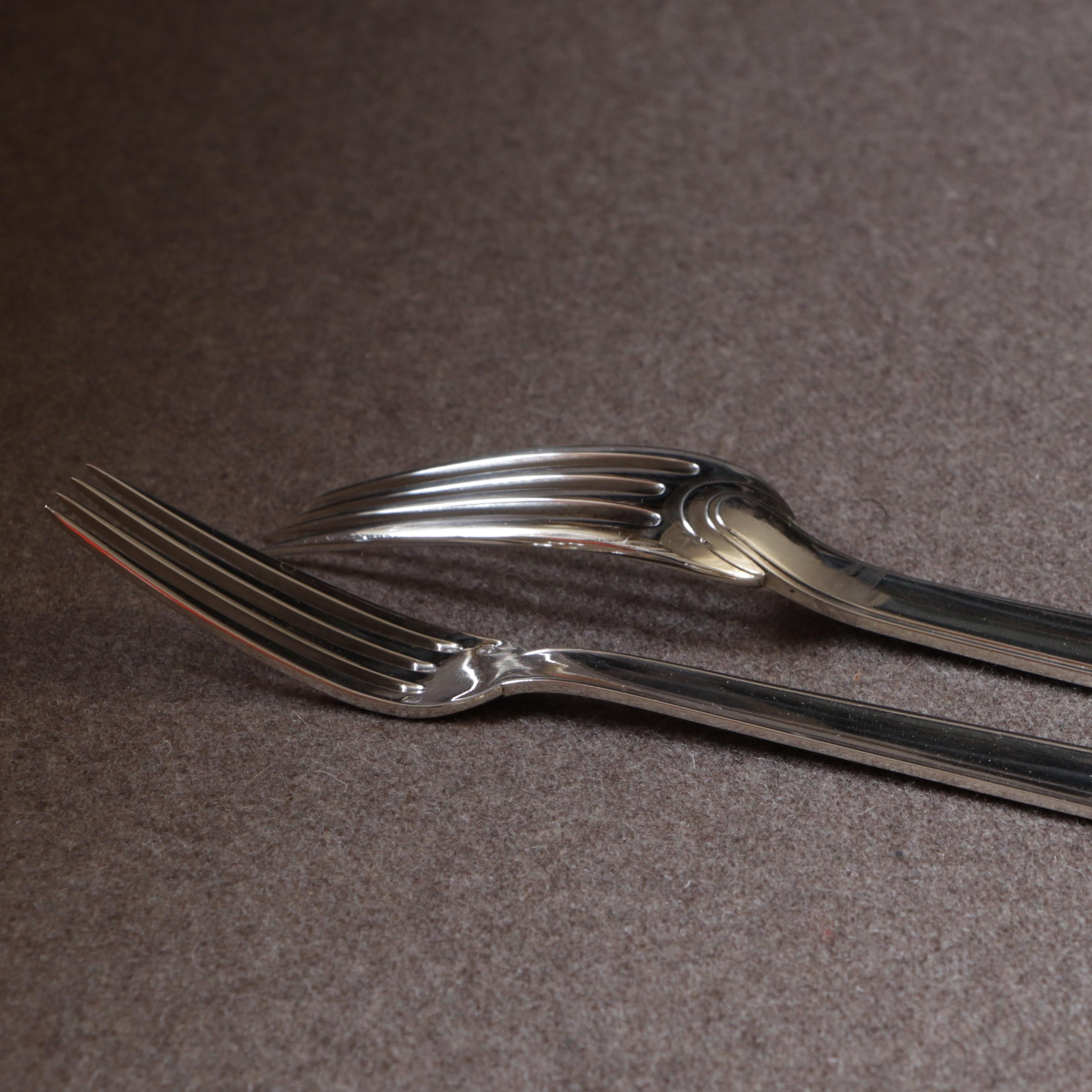 Silver Cutlery, Normandy Model, Jean E. Puiforcat 1