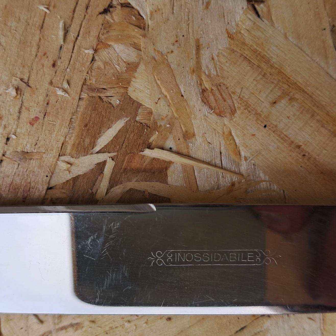 Silver cutlery set with carved wooden box (silversmith A.Cesa S.C., early 20th c 6