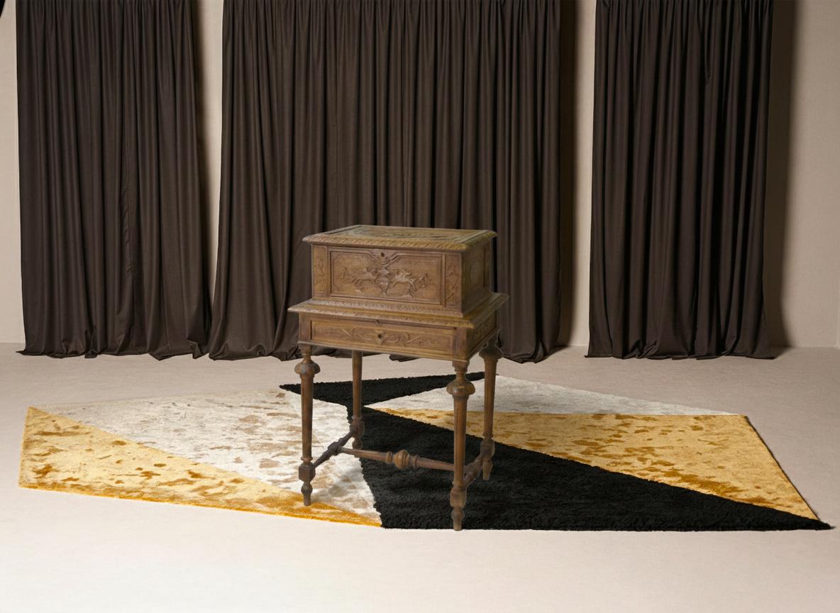 Autre Silver cutlery set with carved wooden box (silversmith A.Cesa S.C., early 20th c