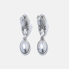 Silver Dangling Earrings by Georg Jensen