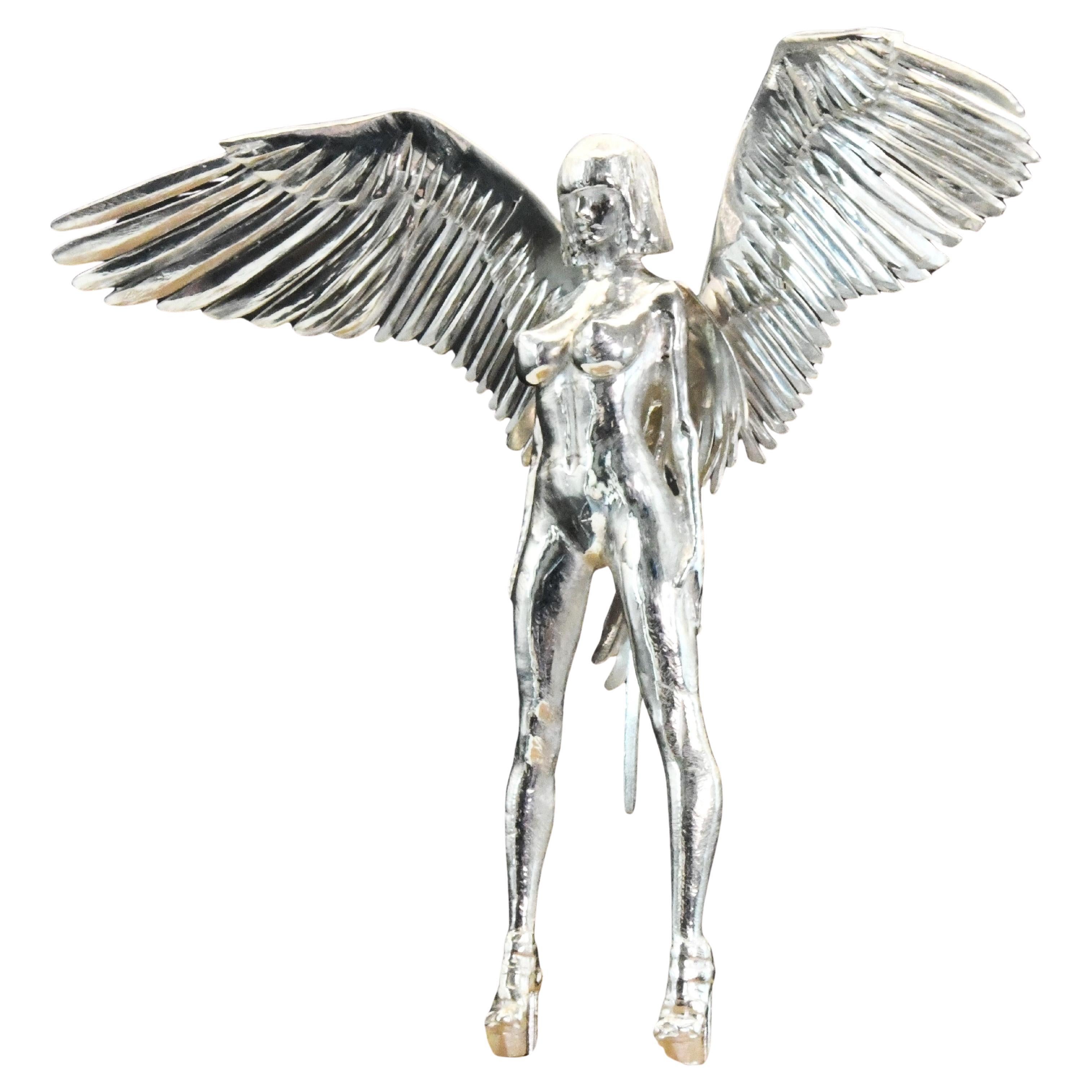 Figurina in argento "Angelo Oscuro dell'Edonismo in vendita