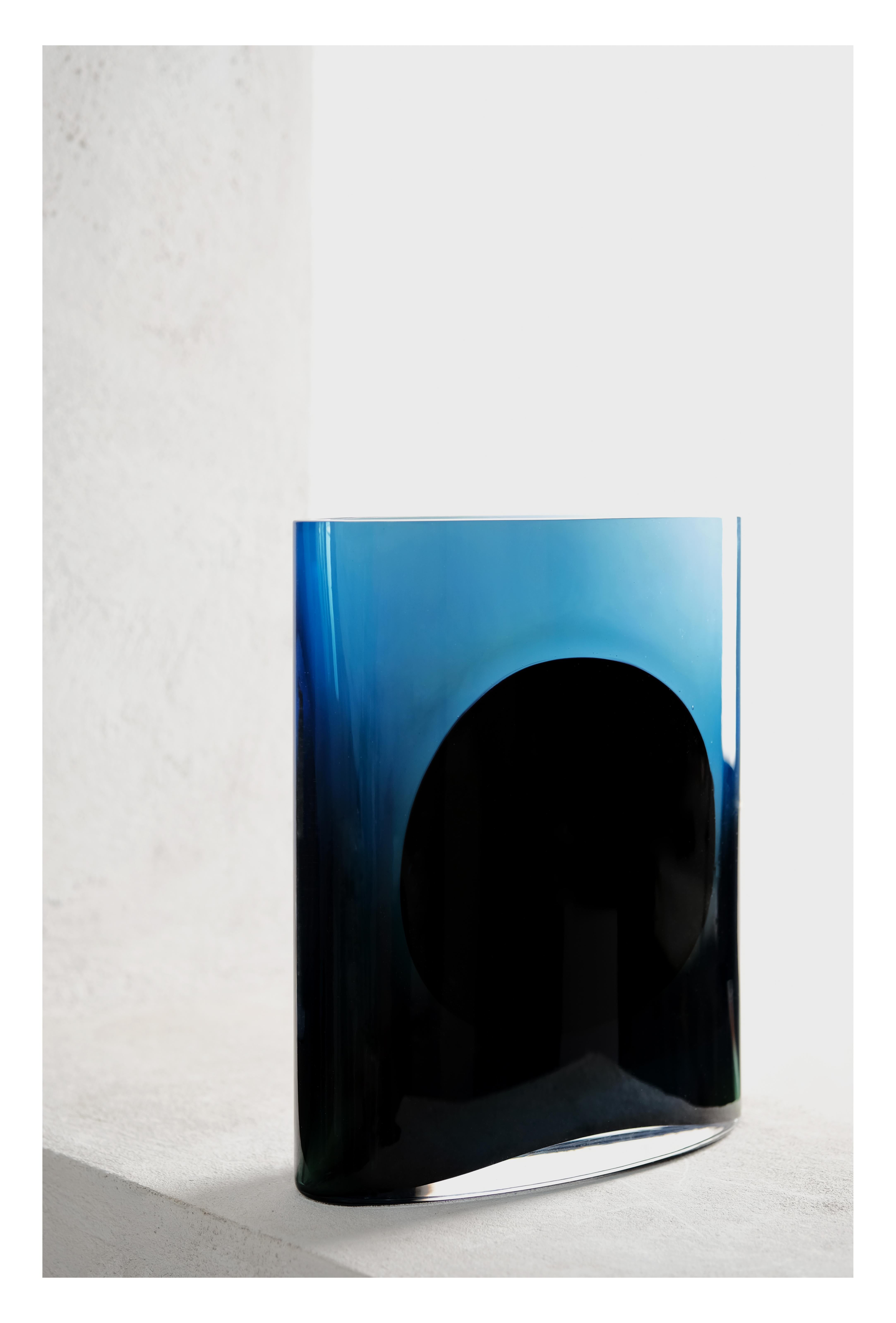 The result of a year-long collaboration between the Swiss-French designer and Nouvel Studio, Isla explores the juxtaposition of myriad hues and glass transparencies through two different vase sizes. The simplicity of the design accentuates the