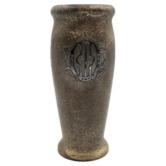 Silver Decorated Bronze Vase by SilverCrest Circa 1930