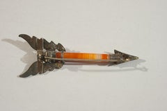 Silver Decorative Scottish Archery Brooch
