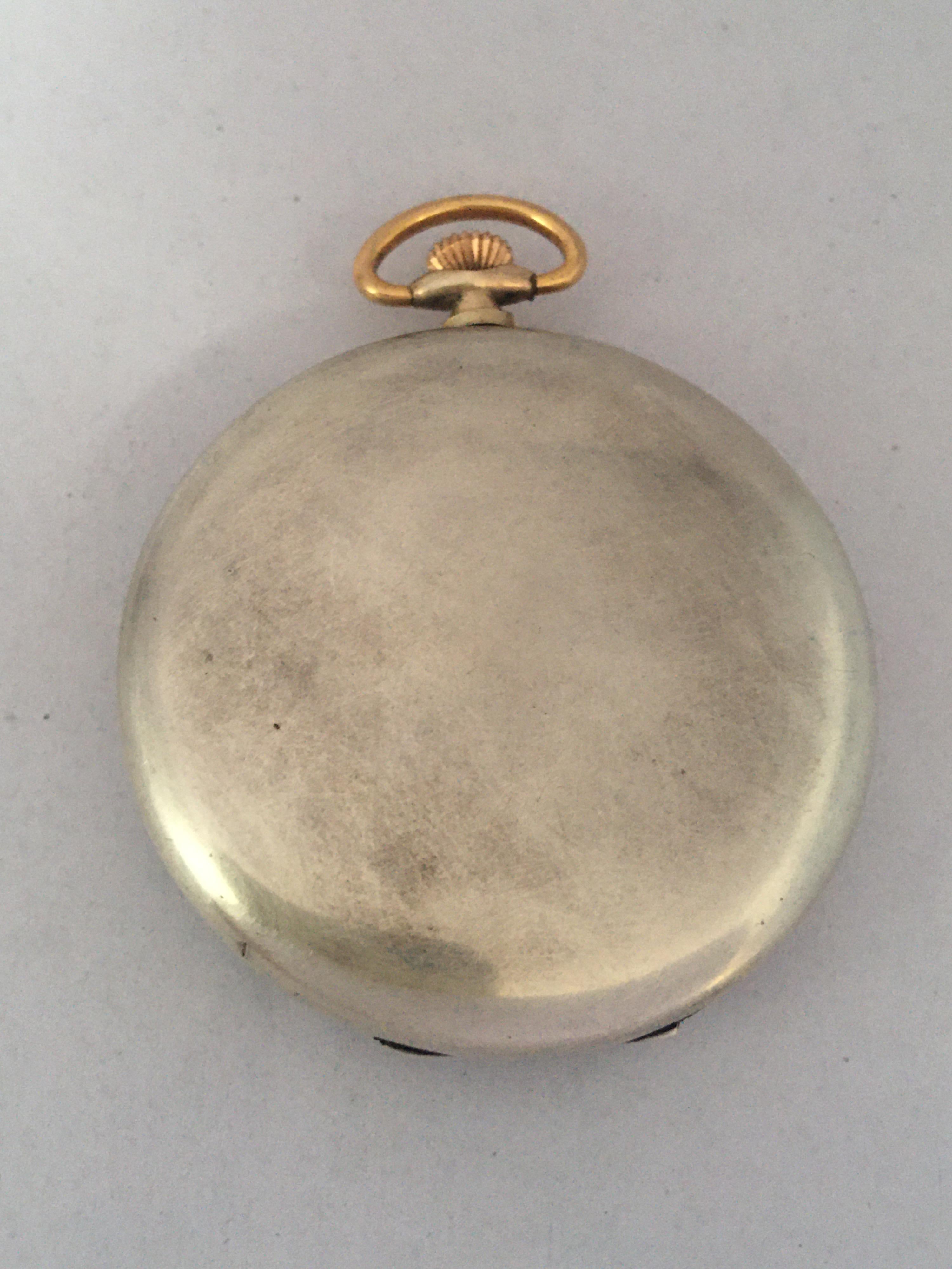 This watch is in good working condition and it is running. Visible signs of ageing and wear with tiny and light surface marks on the glass and on the watch case as shown. Visible marks on the dial as shown. Please study the images carefully as form