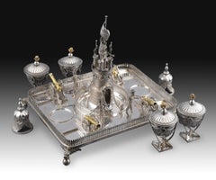 Silver Desk Writing Set, Daoíz, Velarde, Ruíz and Arango at Monteleón, Madrid