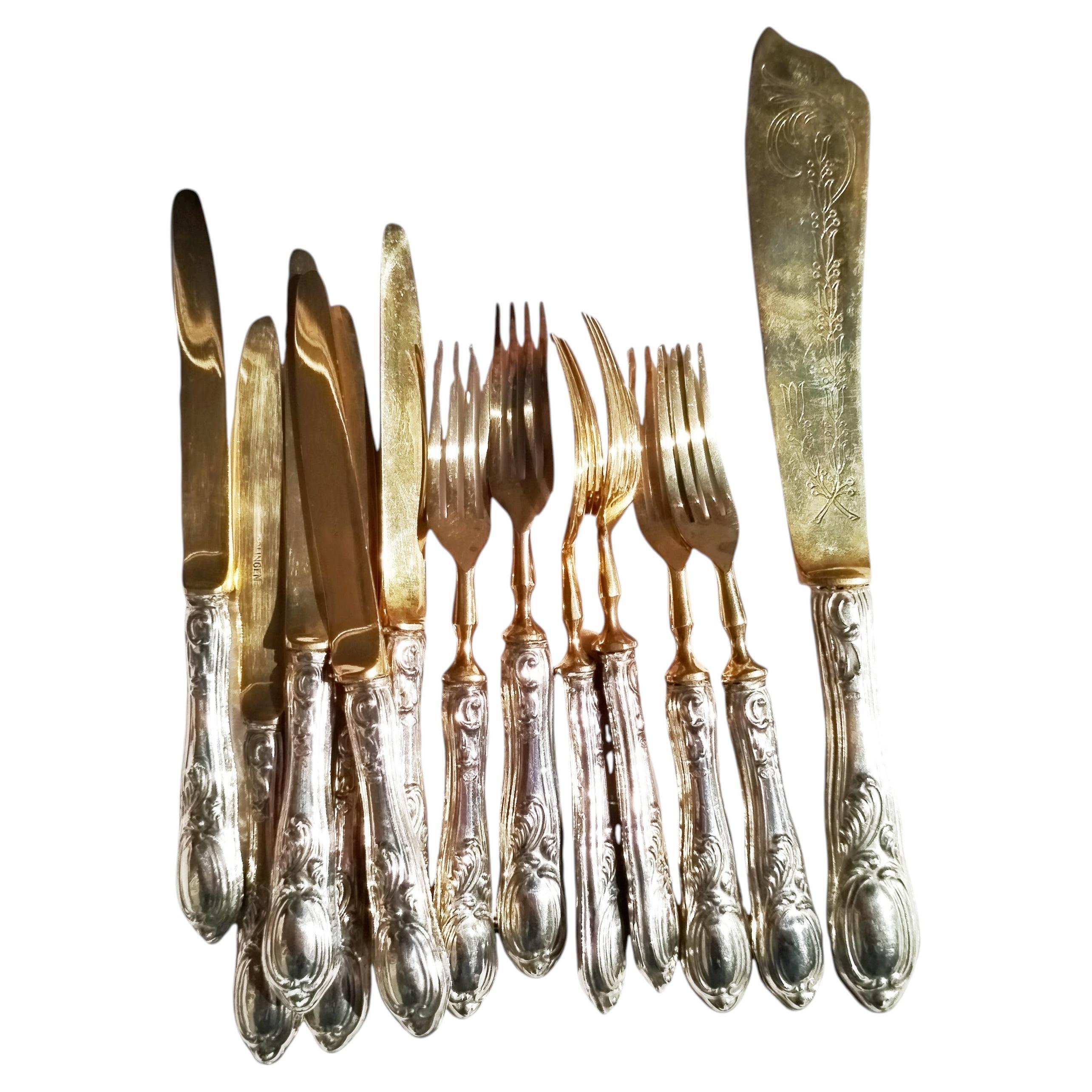 Silver Dessert Cutlery Set