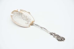 Silver dessert serving spatula