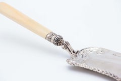 Silver dessert serving spatula