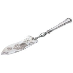 Silver dessert serving spatula
