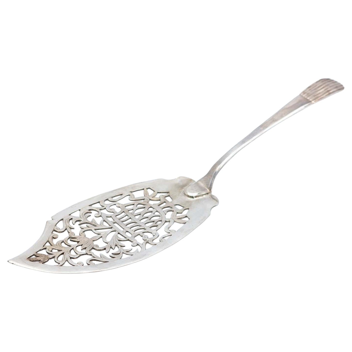 Silver dessert serving spatula