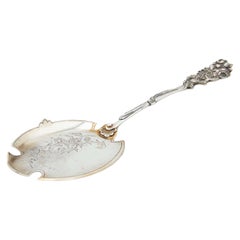 Silver dessert serving spatula