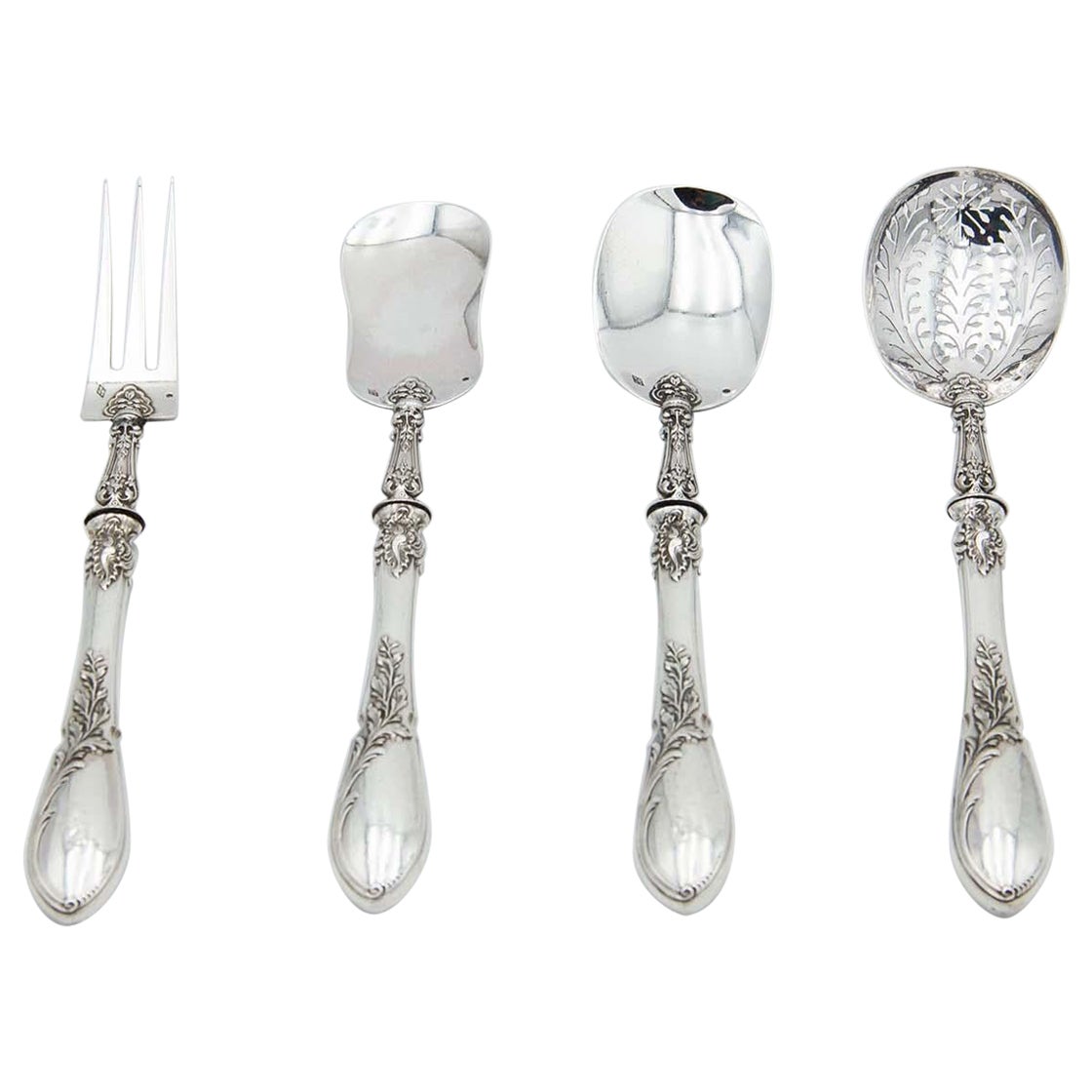 Silver dessert set