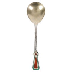 Silver Dessert Spoon, Jewelry Factory City Tallinn, Estonia (USSR) Tallinn, 1960