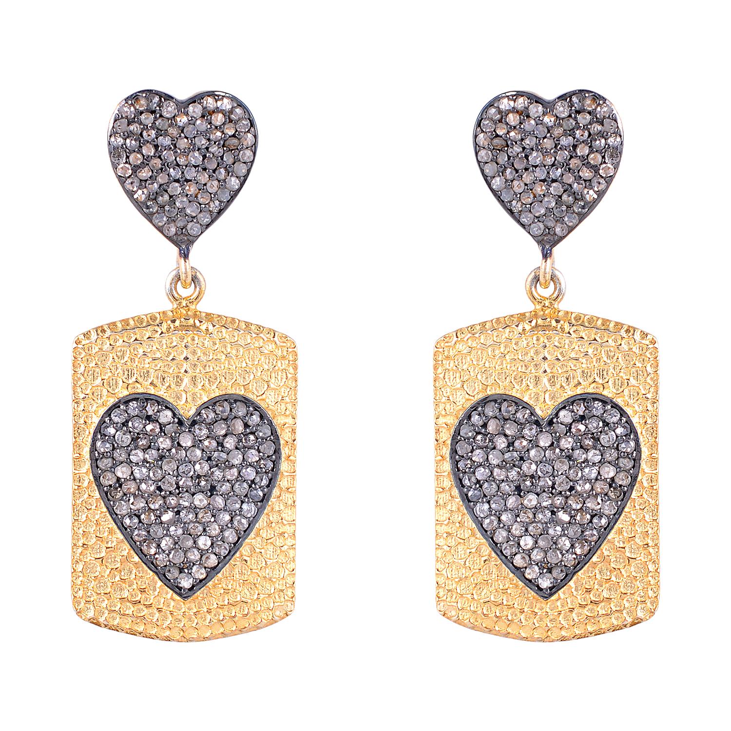 925 Sterlingsilber 2,09 Karat Diamant-Ohrring Damen